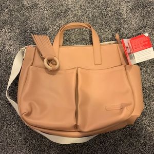 NWT SKIP HOP LUXE VEGAN LEATHER DIAPER BAG